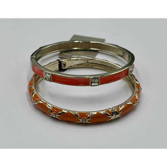Sequin Vintage Deadstock New with and Without Tags Orange Bangle
Bracelet Set - Picture 5 of 6